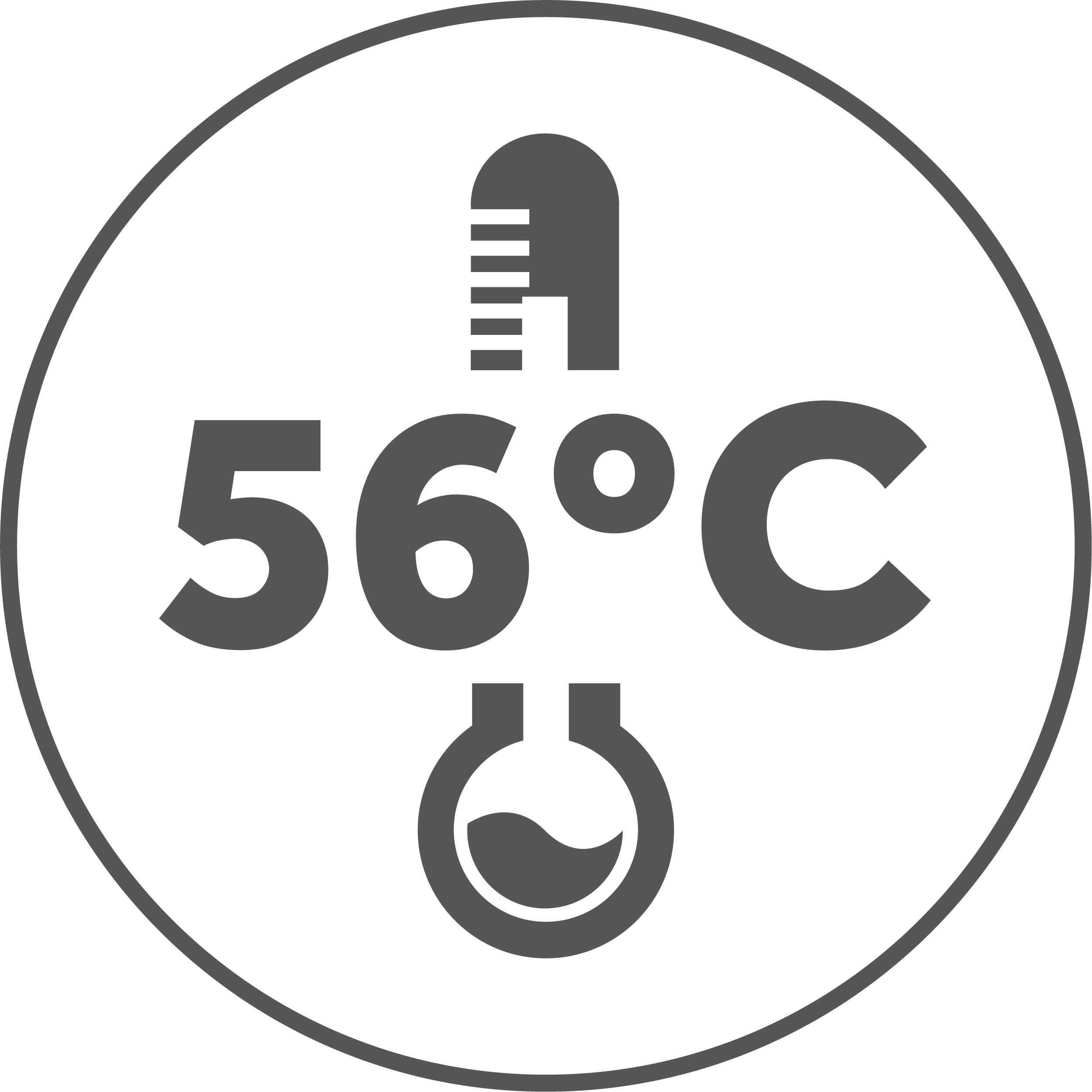 56 deg Steri clean grey